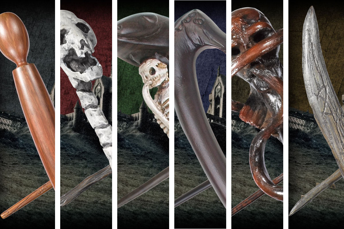 Bacchette (Wand) dei Magiamorte "Death Eater" (Brown,Skull,Snake,Stallion,Swirl,Thorn)