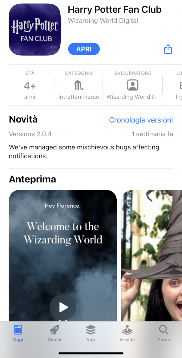 Harry Potter: L'app di Wizarding World è già disponibile dal 14 maggio 2021 in Italia