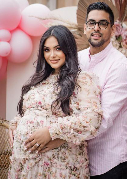 Afshan Azad con il marito