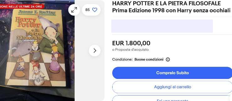 Harry Potter, se possiedi questa versione del romanzo sei ricco: il dettaglio che la rende inestimabile