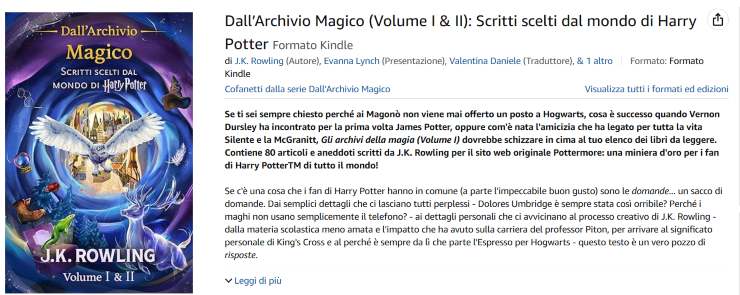 Harry Potter, J.K. Rowling pubblico un nuovo "libro": svelate alcune storie inedite sul maghetto